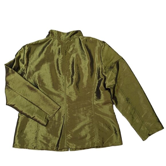 Chico's Gorgeous Green Jacket Size 2 - Picture 2 of 4